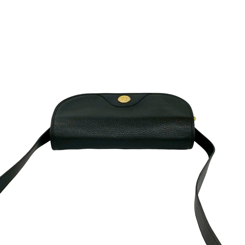 CHRISTIAN DIOR Vintage Black Leather Shoulder Bag - Picture 4 of 10